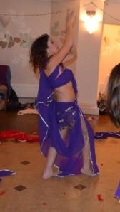 Alison Jeffries doing Foxy Burlesque Seven Veils dance